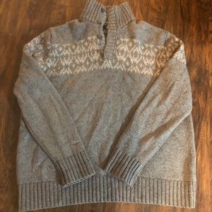 Men’s 1/4” Button-Up Sweater